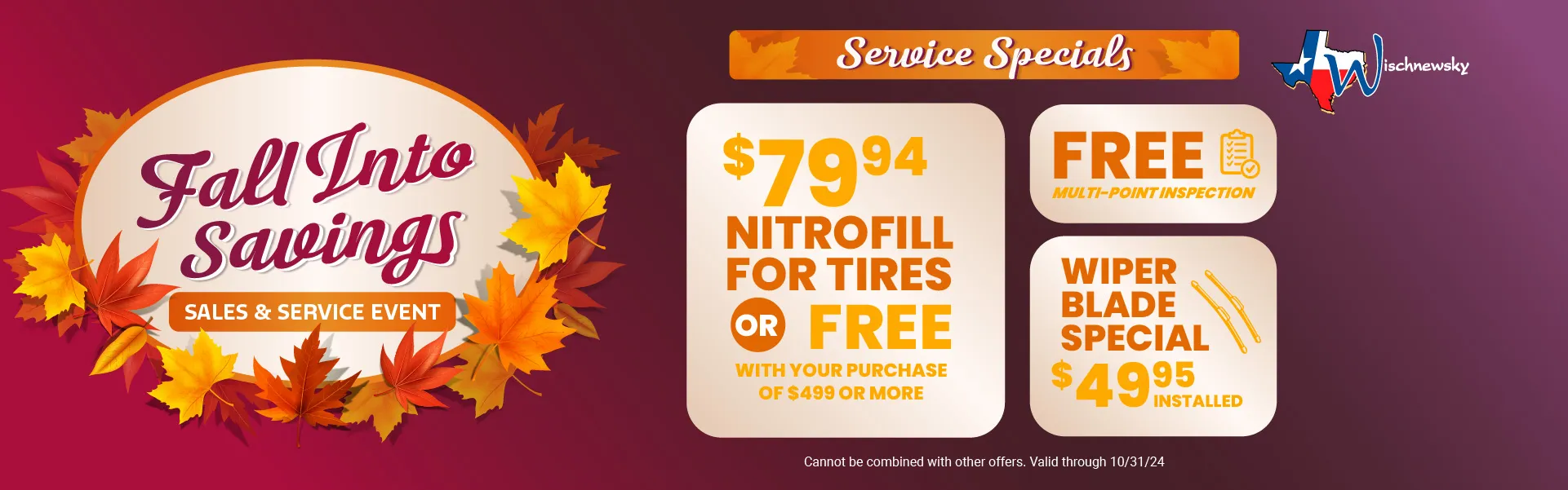 Fall Into Savings Sales & Service Event